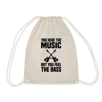 Guitare basse - Sac de sport léger - nature - Devant