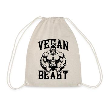Gorilla Vegan Beast - Turnbeutel - Natur - Vorne