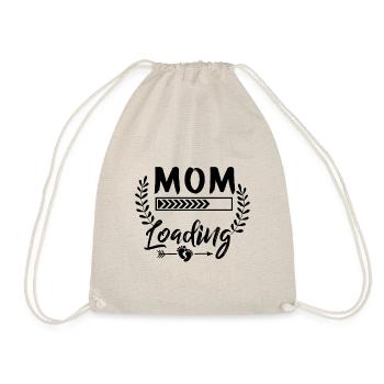 Werdende Mutter, Endlich werde ich ein Mama - Turnbeutel - Natur - Vorne