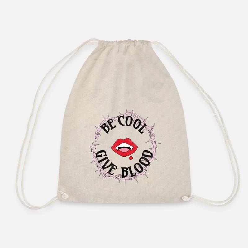 Be cool, give Blood! Gothic - Turnbeutel - Natur