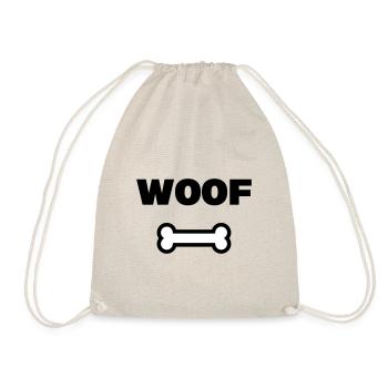 WOOF - Drawstring Bag - nature - Front
