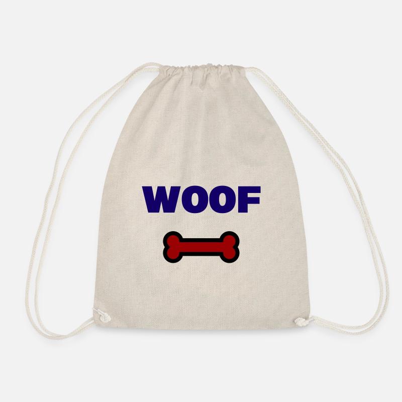 WOOF - Drawstring Bag - nature