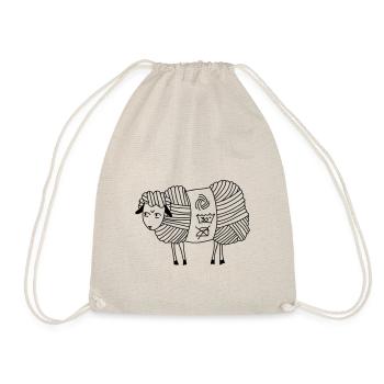 Angry Woolly Sheep - Turnbeutel - Natur - Vorne