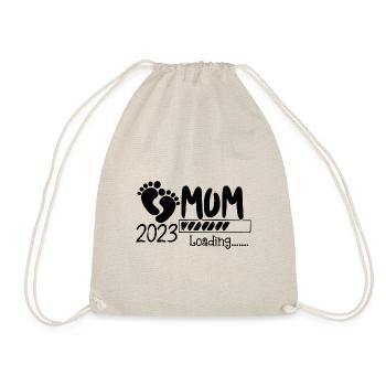 Maman chargeant 2023, future maman 2023 - Sac de sport léger - nature - Devant