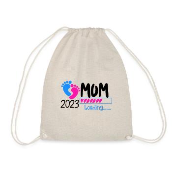 Maman chargeant 2023, future maman 2023 - Sac de sport léger - nature - Devant