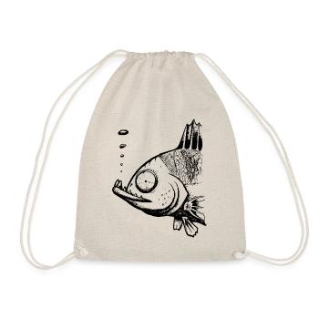 Dernière portée BadBarsch - Pêche, Cadeau pêcheur - Sac de sport léger - nature - Devant
