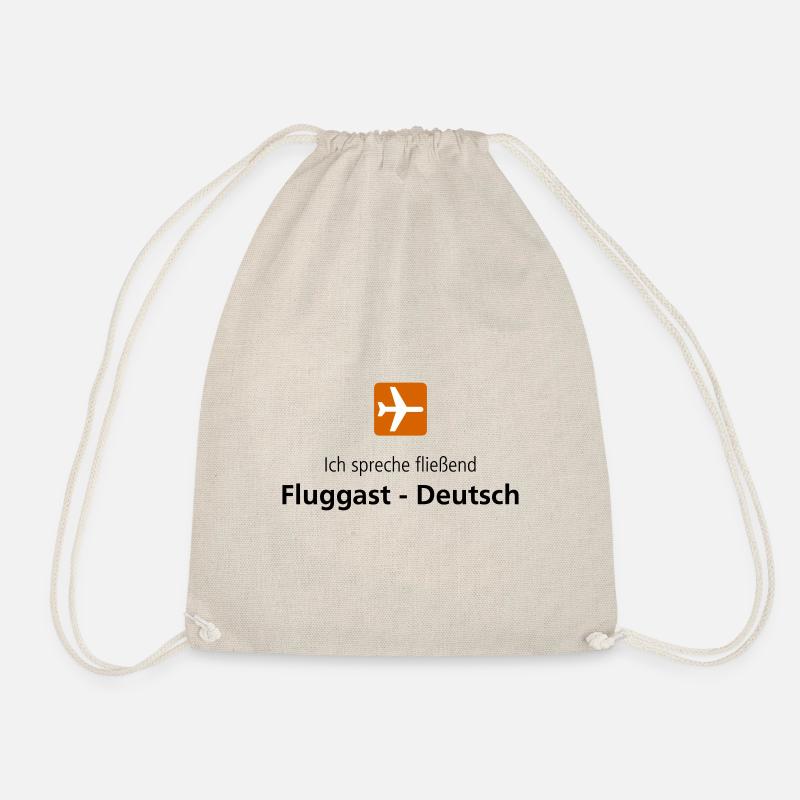 Fluggast Deutsch - Turnbeutel - Natur