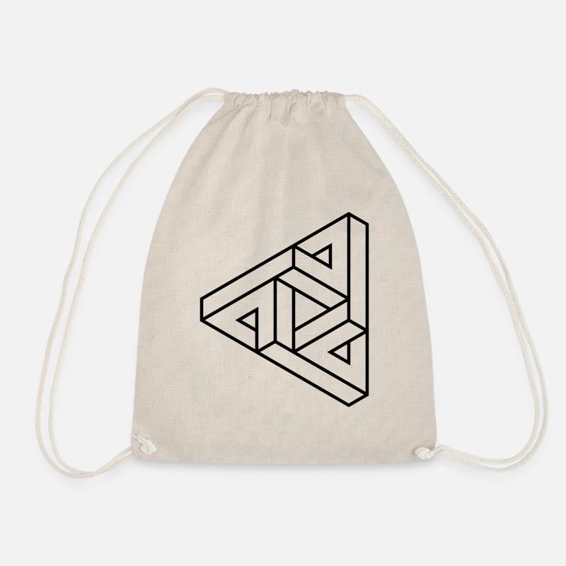 Impossible Figures 80A - Drawstring Bag - nature