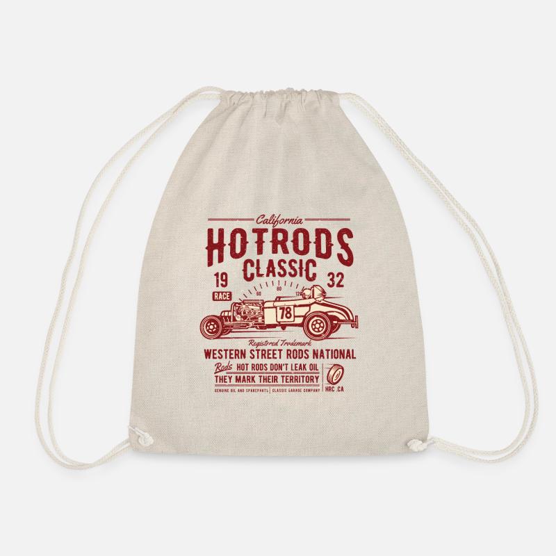 Hot Rods Race Classic 2 - Drawstring Bag - nature