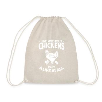 Poulet, Poulet - Sac de sport léger - nature - Devant