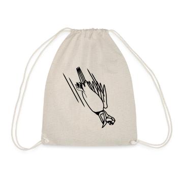 drôle d'oiseau crash cool drôle bande dessinée - Sac de sport léger - nature - Devant