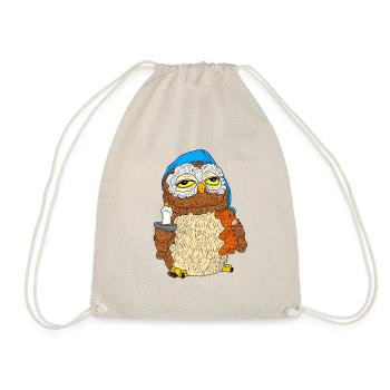 Owl "Good Night" "Good Morning" - Drawstring Bag - nature - Front