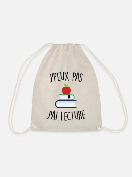 J'peux pas j'ai lecture - Sac de sport léger - nature