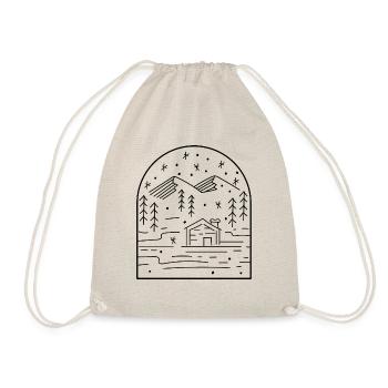 Paysage d'hiver Neige Cozy Winter Days - Sac de sport léger - nature - Devant