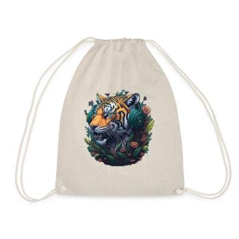 Tiger Vintage Gamer - Turnbeutel - Natur - Vorne
