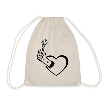 Craftsman Handyman Craft Tool Construction Site - Drawstring Bag - nature - Front