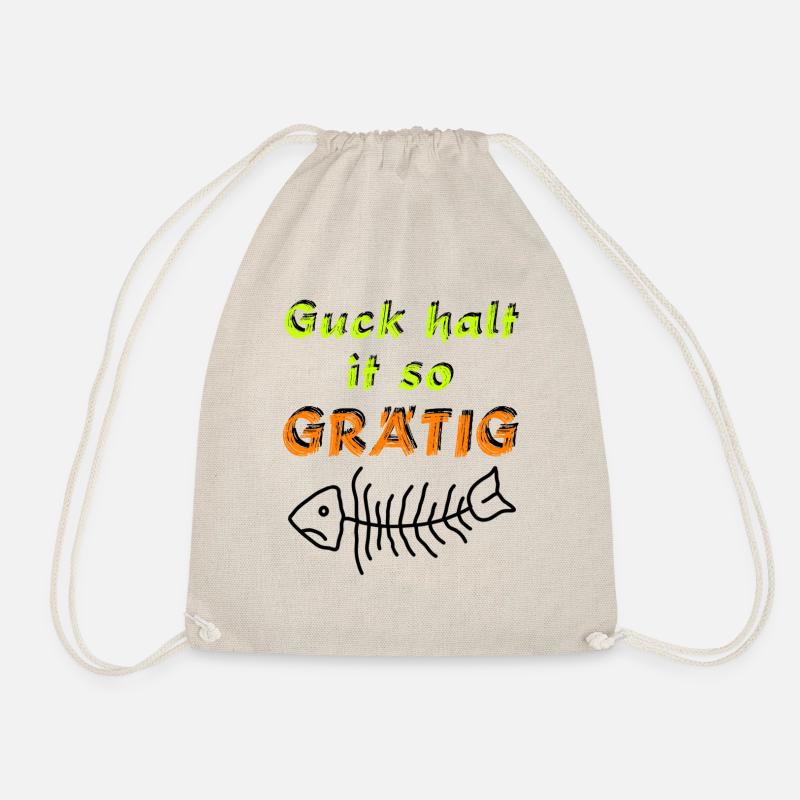 Guck halt it so grätig - Turnbeutel - Natur