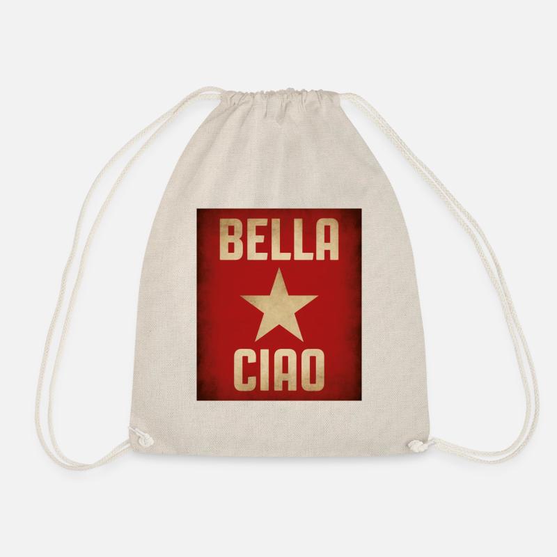 Partisan Singing - Drawstring Bag - nature