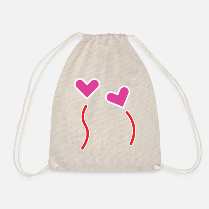 Sweet Couple 00 - Drawstring Bag - nature