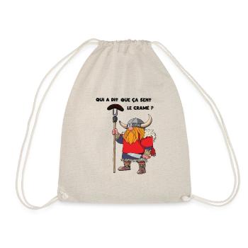 QUI A DIT QUE CA SENT LE CRAMÉ ? - Sac de sport léger - nature - Devant