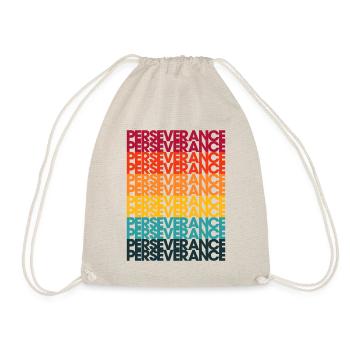 Perseverence retro 01 - Drawstring Bag - nature - Front