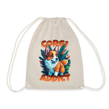 CORGI Addict - Turnbeutel - Natur - Vorne