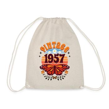 Rétro et Vintage 1957 Femme 65 Ans Anniversaire - Sac de sport léger - nature - Devant