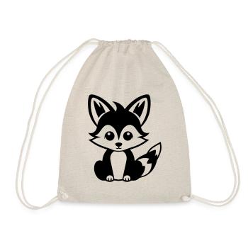 Fox - Drawstring Bag - nature - Front
