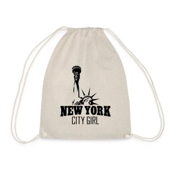 NEW YORK CITY GIRL - Sac de sport léger - nature - Devant