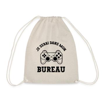 je serai dans mon bureau - Sac de sport léger - nature - Devant