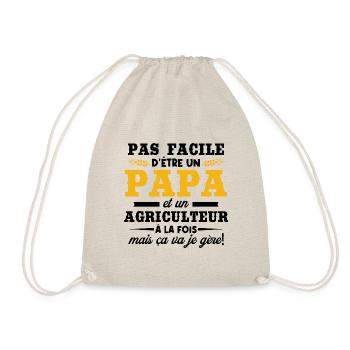 Papa et un agriculteur - Sac de sport léger - nature - Devant