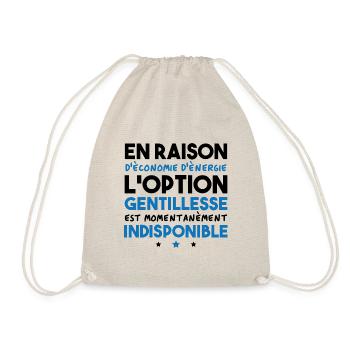 Option gentillesse indisponible - Sac de sport léger - nature - Devant