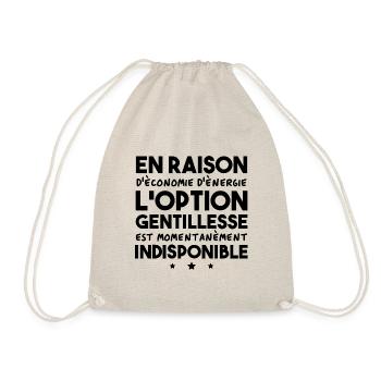Option gentillesse indisponible - Sac de sport léger - nature - Devant