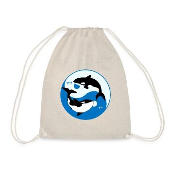 Orca Yin Yang - Killer Whale Animal Welfare - Drawstring Bag - nature - Front