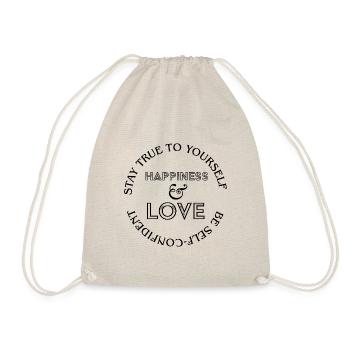 Happiness and Love - Drawstring Bag - nature - Front