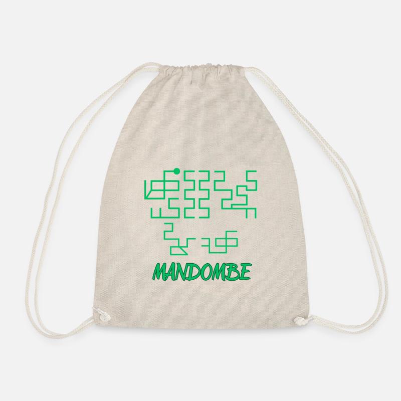 MANDOMBE - Tradition Kongo - Drawstring Bag - nature