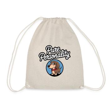 Dachshund is pure personality Dachshund portrait - Drawstring Bag - nature - Front