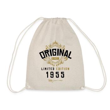 1955 limited edition Geburtstag - Turnbeutel - Natur - Vorne