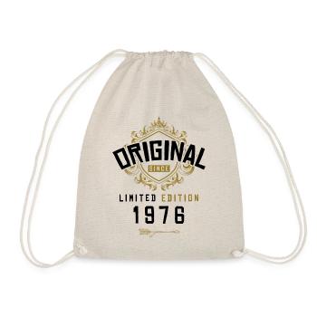 1976 limited edition Geburtstag - Turnbeutel - Natur - Vorne