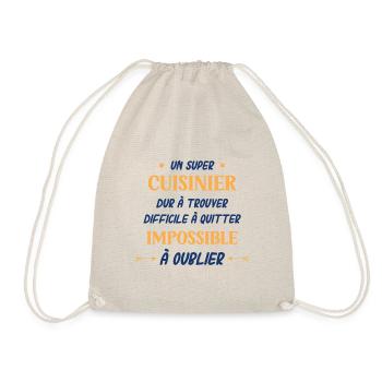 Un super cuisinier - Sac de sport léger - nature - Devant