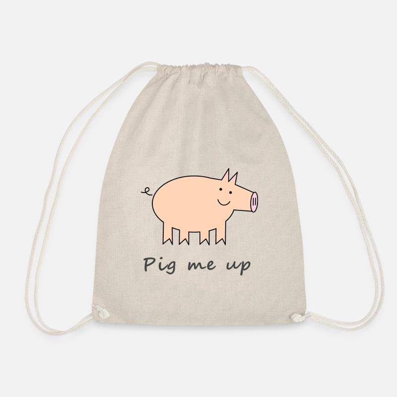 pig me up - Turnbeutel - Natur