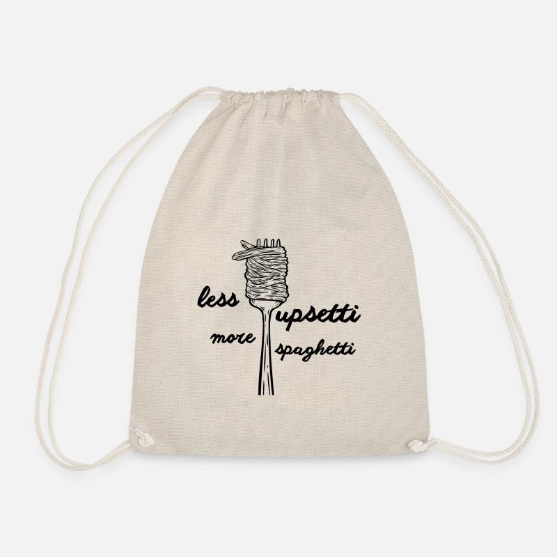 Less upsetti, more spaghetti - Turnbeutel - Natur