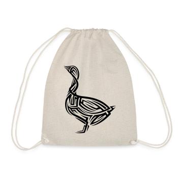 Tatouage tribal d’oie - Sac de sport léger - nature - Devant