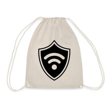 Wi-Fi Internet Coat of Arms - Drawstring Bag - nature - Front