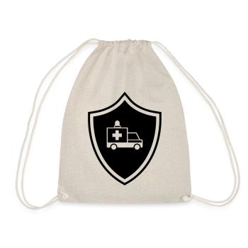 Ambulance Coat of arms Ambulance - Drawstring Bag - nature - Front