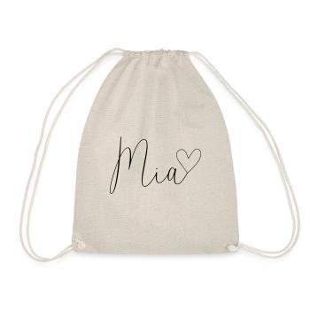 Mia surname First name Girl - Drawstring Bag - nature - Front