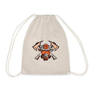 Pompier nouveau logo FD - Sac de sport léger - nature - Devant