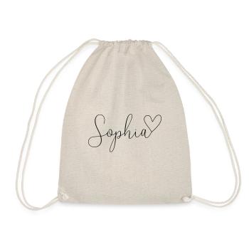 Sophia Surname First Name Girl - Drawstring Bag - nature - Front