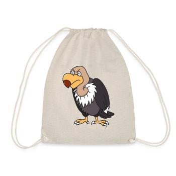 Geier Greifvogel Raubvogel Vögel Greifvögel Tiere - Turnbeutel - Natur - Vorne