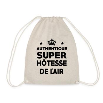 Hôtesse de l'air / Steward / Aviation / Hotesse - Sac de sport léger - nature - Devant